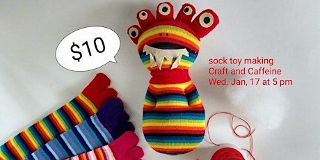 hand sewing class for kids "Sock monster" primary image