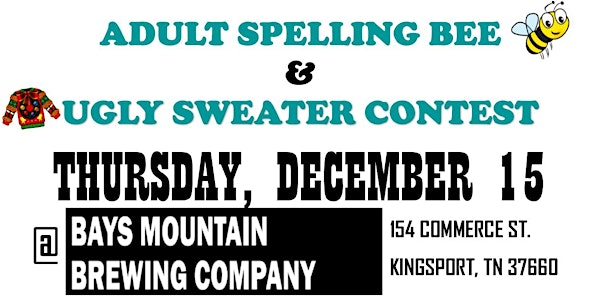 ADULT SPELLING BEE & UGLY SWEATER CONTEST FUNDRAISER