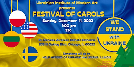 FESTIVAL OF CAROLS…WE STAND WITH UKRAINE