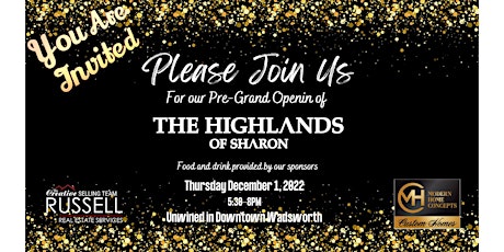 Pre-Grand Opening of The Highlands of Sharon
