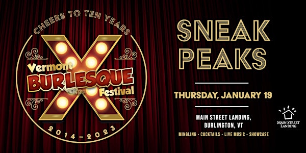 Vermont Burlesque Festival's Sneak Peaks - 2023