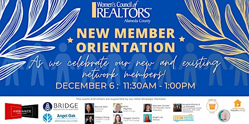 New Member Orientation - Women's Council of Realtors Alameda County