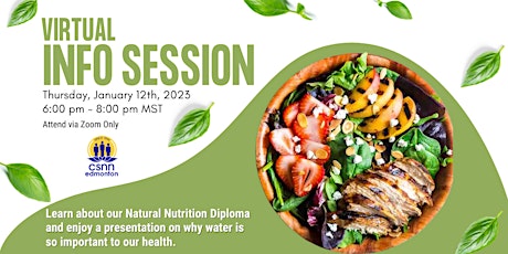 Natural Nutrition Info Session & Hydration