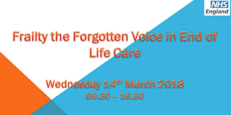 Frailty the Forgotten Voice in the End of Life Care primary image