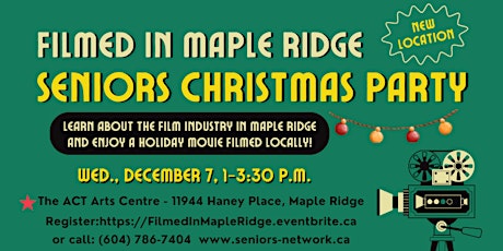 Filmed in Maple Ridge - Seniors Christmas Party