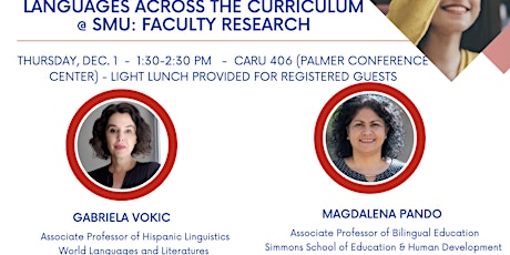 Languages Across the Curriculum @ SMU: Faculty research