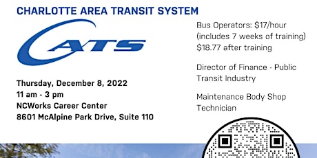 CATS (Charlotte Area Transit System) Hiring Event