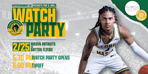 Perks Watch Party at Patriot's Pub and Grill