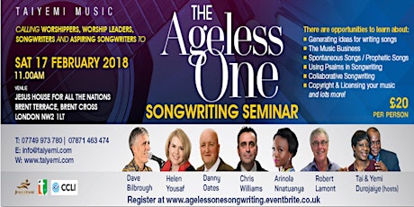 THE AGELESS ONE SONGWRITING SEMINAR primary image