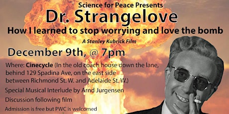 Movie Night with Science for Peace: Dr. Strangelove