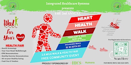 IHCS 2nd Annual HEART HEALTH WALK & HEALTH FAIR