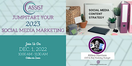 Jumpstart Your 2023 Social Media Marketing - Dec. 1st