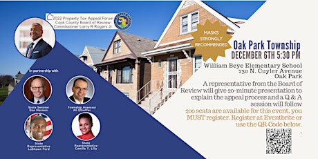 Property Tax Appeal Forum for the Taxpayers of Oak Park Township