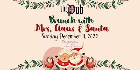 The Pub Orlando's Bruch with Mrs. Claus & Santa (Tier 2~12:00 pm-1:30pm)