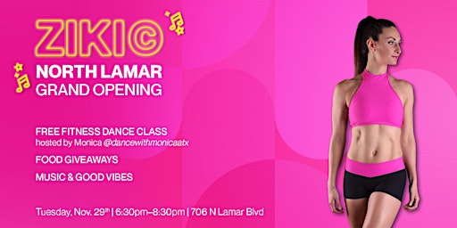 FREE FITNESS DANCE CLASS | ZIKI Grand Opening | Hosted by Monica Landois