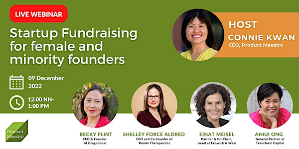Startup Fundraising for female and minority founders