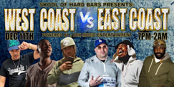 Skool Of Hard Bars: West Coast vs East Coast Rap Battle (Sag Birthday Bash)