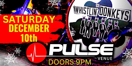 PULSE VENUE CHRISTMAS SPECIAL ''THE WHISTLIN DONKEYS'' 10TH DECEMBER 2022