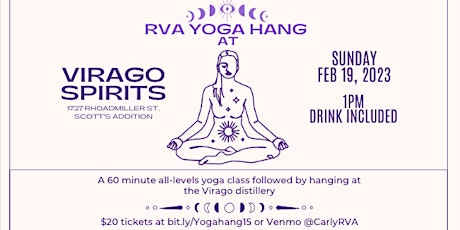 RVA Yoga Hang at Virago Spirits