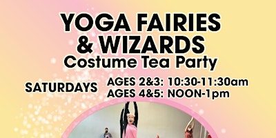 Primaire afbeelding van Yoga Fairy & Wizard Costume Tea Party Ages 4 & 5