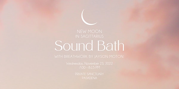 INDOOR  New Moon Sound Bath opening with breath work