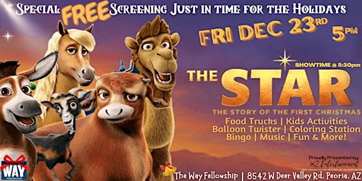 FREE Christmas Movie Under the  Stars | Fri Dec 23rd