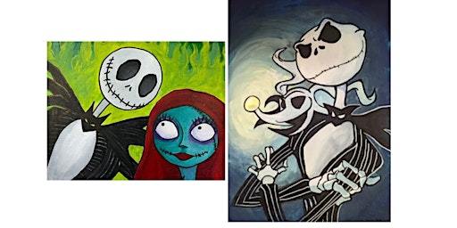 Nightmare Before Christmas Sip N Paint ( two options to choose from )