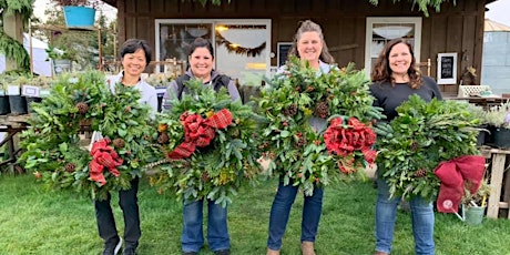 Holiday Winter Wreath Class at New Morning Bakery in Dallas, OR