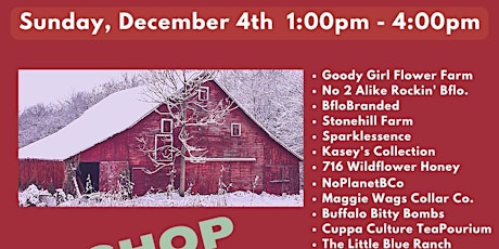 Jingle Barn Holiday Market, a FREE event!
