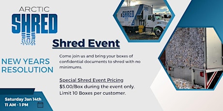Shred Event - New Year's Resolution Event - Exclusive Event Pricing!