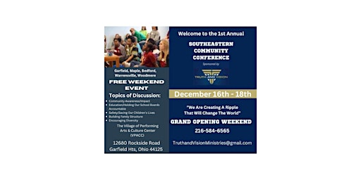 1st Annual Southeastern Community Conference (Weekend Event) -Saturday Only