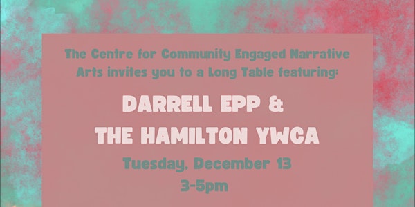 Long Table featuring Darrell Epp & The Hamilton YWCA