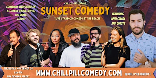 Sunset Comedy| Professional Stand-Up Comedy show Vancouver |Thursday 8:00pm