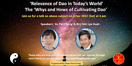 Talk on Relevance of Daoism in Today's World