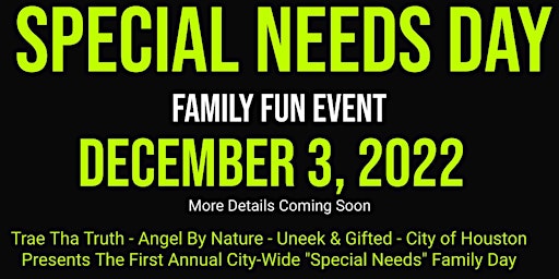 Special Needs Family Fun Day