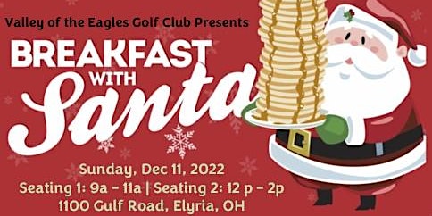 It is time for BREAKFAST and Photos with SANTA