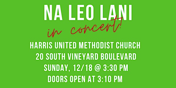 A Christmas Concert with Na Leo Lani