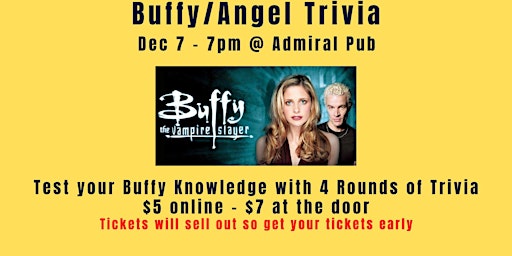 Buffy/Angel Trivia at Admiral Pub