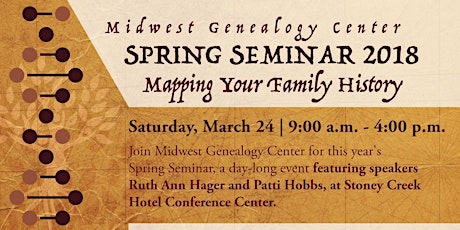 Midwest Genealogy Center's Spring Seminar 2018 primary image