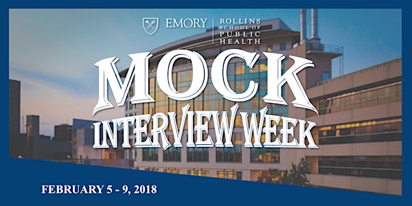 Spring 2018 Mock Interview Week