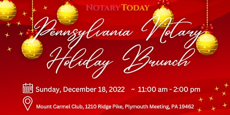 Pennsylvania Notary Holiday Brunch