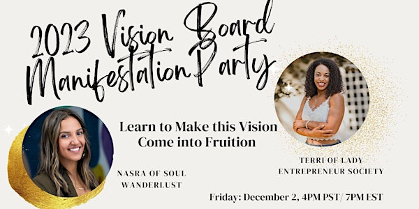 2023 Vision Board Manifestation Party