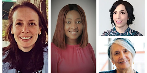 Photos of Dr. Jos Boys, Dr. Therese Kenna, Atefeh Motamedi, and Patience Udonsi