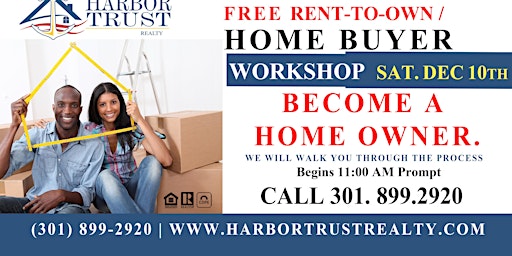 Decemberr Rent-to-Own  & Home Buyer Seminar