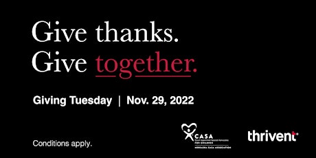 “Give Hope on Giving Tuesday” w/Nebraska CASA Association and Raymonn Adams