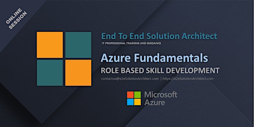 Azure Fundamentals AZ-900 -Role Based Skill Development Program- 6 Sessions