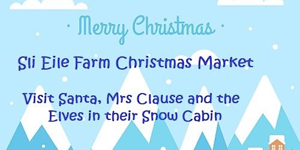 Visit Santa, Mrs Clause And The Elves in Their  Snow Cabin