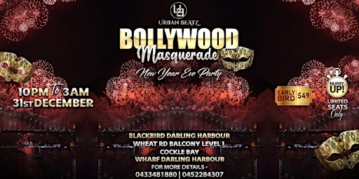 NYE Bollywood Masquerade Party @ Darling Harbour