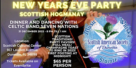 New Year's Eve Hogmanay Party with Seven Nations