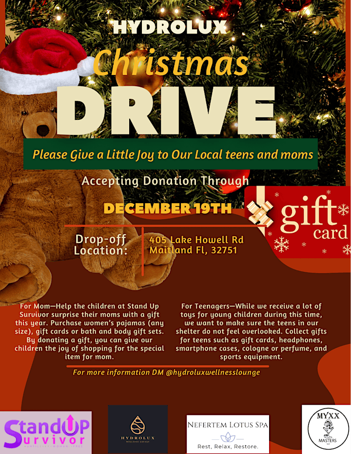 Hydrolux Wellness Lounge Christmas Party & Donation Drive image